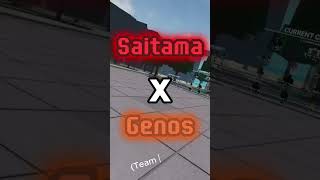 Saitama x Genos Team Combo  TSBG thestongestbattlegrounds [upl. by Eecrad634]