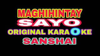 Maghihintay Sayo  HD Karaoke Original Sanshai [upl. by Rattray206]