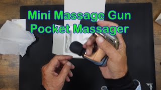 Unboxing Mini Joint Massager Muscle Massage Gun Portable Daily Handheld Small Massage Gun [upl. by Bluhm]