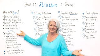 How to Structure a Team  Project Management Training [upl. by Retnuh]