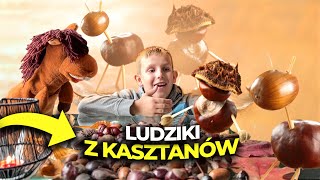 Ludziki z kasztanów i zapałek kasztany [upl. by Ialocin]