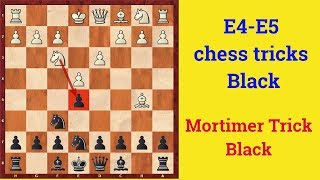 Mortimer Chess Trick to win fast for Black against Ruy Lopez  e4e5 chess tricks for Black [upl. by Eceela]