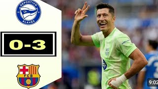 Barcelona vs Alaves 30 All Goals amp Highlights [upl. by Rhoades713]