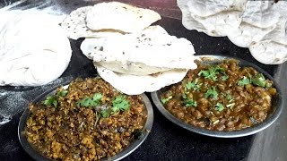 Dhaba Egg Bhurji Recipe with Roti  Dhaba Style Aloo Mutter Masala Egg Fry  Food Cooking Videos [upl. by Aiki]