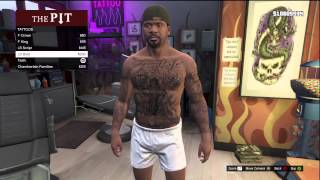 GTA 5 ALL TATTOO OPTIONS HOW CUSTOMIZING YOUR CHARACTER [upl. by Aikehs]