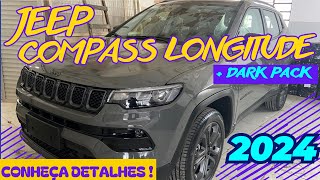 DETALHES DO JEEP COMPASS LONGITUDE  KIT DARK PACK 2024 E SOM BEATSA VERSÃO ESPECIAL RECHEADA DE [upl. by Plerre607]