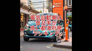 電気自動車の普及率が高い都道府県ランキング 参考一般社団法人日本自動車会議所 [upl. by Are]