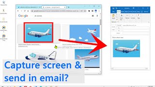 Easy way to capture screen amp send email not an attachment [upl. by Sewellyn]