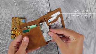 SERMAN BRANDS 50  How to use the smart minimalist travel wallet Funded On Kickstarter [upl. by Rexanna835]