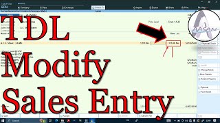 Sales Entry Invoice Customization Modify Item rate in Sales Entry with price list  Free Tally TDL [upl. by Ringsmuth]