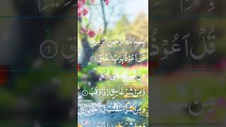 Surah Al Falaq Beautiful Recitation shorts viralvideo quran [upl. by Croom509]