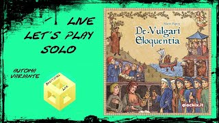 De Vulgari Eloquentia  Brettspiel Live Lets Play Solo  Automa Variante [upl. by Sarge]