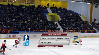 Skautafelag Akureyrar vs NSA Sofia  2023 IIHF Continental Cup Group A [upl. by Emanuela480]