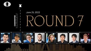 FIDE Candidates 2022  Round 7 [upl. by Mattox586]