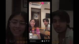 Chahu main ya na cover by Tanishka and Anuj💗🥺 Insta live  trending tanuj viral [upl. by Sulakcin]