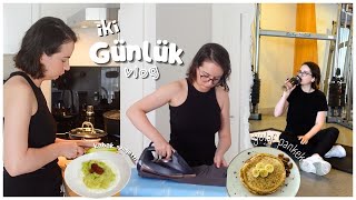 VLOG I SPOR RUTİNİM I YULAFLI PANKEK TARİFİ I GÜNLÜK EV İŞLERİ I SOHBET [upl. by Lothario28]