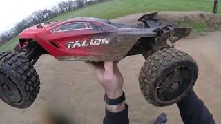 Arrma Talion 6s V3 quotSpeed Beastquot first dirt run and breakage [upl. by Allesig]