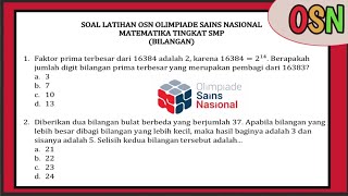 PART 11 MENUJU OSN 2024 OSN MATEMATIKA SDSMPSMA  POLA BILANGAN GANJIL  KSM 2024 OSN2024 [upl. by Lirba599]