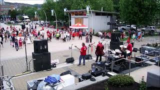 2024 CANADA DAY  KELOWNA BC  DOWNTOWN  STUART PARK PLAZA  2 SONGS by LIVE BAND [upl. by Eelrak]