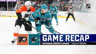 Flyers  Sharks 117  NHL Highlights 2023 [upl. by Irina]