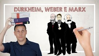 DURKHEIM WEBER E MARX [upl. by Rawna]