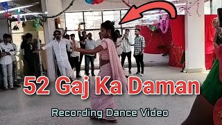 52 Gaj Ka DamanRecording Dance VideoMoti Jharna Official [upl. by Adnir]