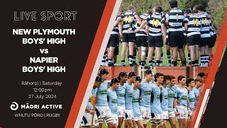 Super 8 Rugby First XV 2024  New Plymouth Boys High v Napier Boys High [upl. by Kimura774]