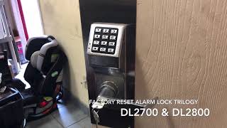 Lock Tips How To Factory Reset Kaba Alarm Lock Trilogy DL2700 amp DL2800 Keypad Locks [upl. by Htur]