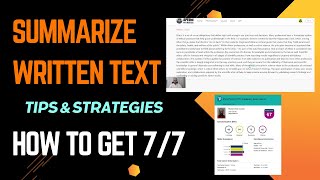 Summarize Written Text PTE  How To Get 77 in APEUni Tips amp Tricksapeuni ptewriting pte [upl. by Yerffoeg814]