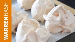 Meringue Recipe Easy  Just 2 Ingredients  Recipes by Warren Nash [upl. by Niamrahc645]