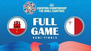 GIB v MLT  Full Basketball Game  FIBA European Championship for Small Countries 2024  SemiFinals [upl. by Mera]