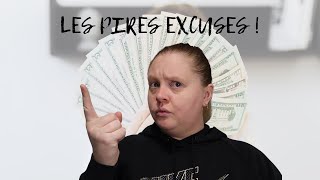 LES PIRES EXCUSES POUR NE PAS FAIRE SON BUDGET [upl. by Lynus720]