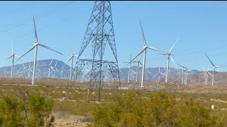 wind farm in mojave desert california 3rd largest in the world [upl. by Kellina]