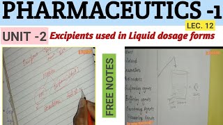 Liquid dosage forms ।। Excipients used in formulation of liquid dosage forms।। Pharmaceutics। Easy [upl. by Kedezihclem319]