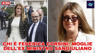 Chi è Federica Corsini la moglie dellex Ministro Sangiuliano [upl. by Nancie]