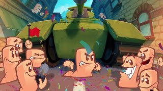 Worms WMD Official Announcement Trailer  Gamescom 2015 [upl. by Annaiuq]