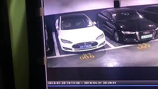 Tesla set itself on fire and exploded in Shanghai China！ [upl. by Neelyad859]