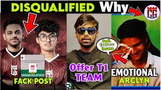 CG Disqualifie 😳 Neyoo T1 Team join🤔 ARCLYN Emotional  GodL Fanbase Power🔥 [upl. by Laughton683]