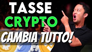 TASSE CRYPTO 2024 ADESSO È UFFICIALE CAMBIA TUTTO [upl. by Marrilee]