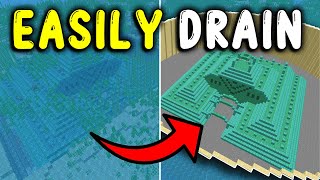 How to DRAIN an OCEAN MONUMENT In Minecraft 121 [upl. by Nosaes]