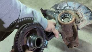 2004 VW Golf TDI Front Wheel Bearing Repair [upl. by Kasevich]