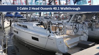 Tour the New Beneteau Oceanis 401 with 3 Cabins and 2 Heads [upl. by Georglana]