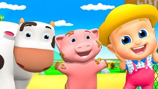 Farmer in the Dell Baby Song  More Nursery Rhymes for Kids [upl. by Gnihc541]