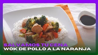 ¿Que comemos  Wok de pollo a la naranja [upl. by Nesta]