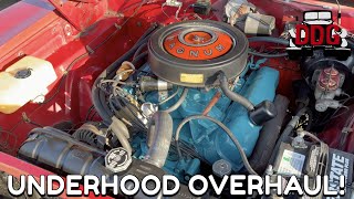 Restoring My 1968 Dodge Charger 383 Engine Compartment [upl. by Hakvir]