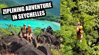 V2  Ziplining in Seychelles  African Jungle  Dream Honeymoon  Constance Ephelia [upl. by Conway289]