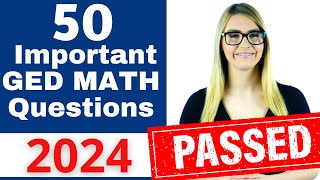 GED Math 2024  Pass the GED with EASE [upl. by Onnem]