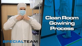 Clean Room Gowning Process  Special Team [upl. by Vetter782]