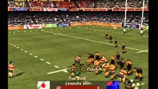 Jonah Lomu Rugby PS1 Classic Match  Japan vs New Zealand 2nd Attempt [upl. by Ahsiekram]