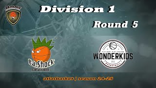 Atlasbasket  Div 1Round 5  BASHOCK vs WONDER KIDS 5854 [upl. by Garnett]